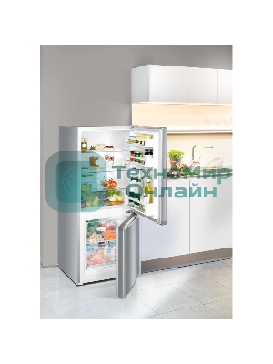 Холодильник Liebherr CUele 2331-26 001 серебристый двухкамерный 156/53л морозилка снизу