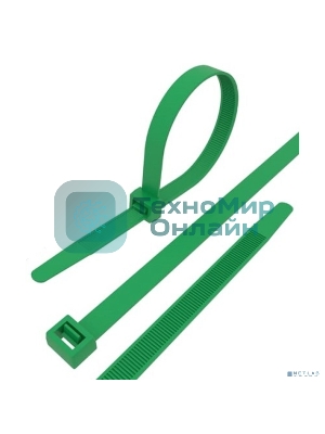 Хомут-стяжкa нeйлонoвая Rexant 400x4,8 мм, зеленая, упаковка 25 шт.