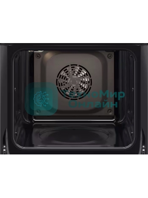 Встраиваемый духовой шкаф Electrolux EOF5F50BV, Электрический духовой шкаф с конвекцией, приготовление на пару, объем 65 л, 8 режимов, очистка каталитическая, 2 стекла в дверце, направляющие проволочные + телескопические (1 уровень)белый