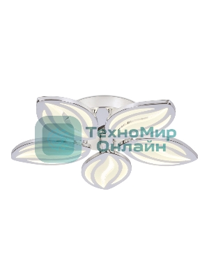 Потолочный светодиодный светильник FA466/5 CH хром 90W 540*540*80 (ПДУ РАДИО 2.4)