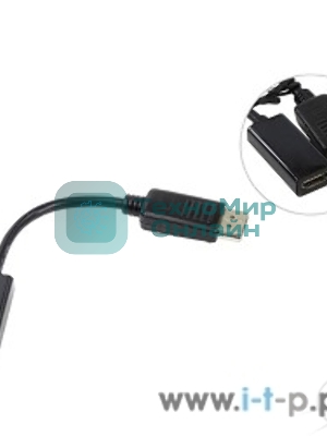 Кабель-переходник DP --> HDMI-F 0.2m, Telecom (TA553)