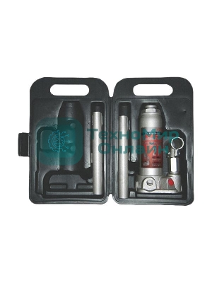 Домкрат гидравлический бутылочный Matrix, 2 т, h подъема 181–345 мм, в пласт. кейсе MASTER