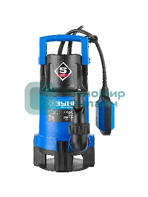 Насос ЗУБР НПГ-Т3-750 профессионал т3 погружной дренажный для грязной воды d частиц до 35мм 750Вт