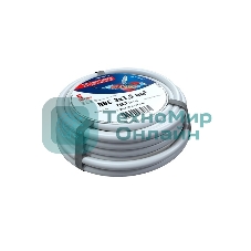Провод соединительный ПВС Rexant 3x1,5 мм², белый, длина 5 метров, ГОСТ 7399-97