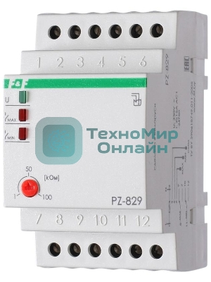 Реле уровня PZ-829 (двухуровневый монтаж на DIN-рейке 35мм 230В AC 2х16А 2перкл. IP20) F&F EA08.001.002