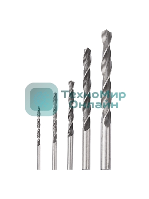 Набор сверл по металлу Kranz (HSS) диаметр 4.0-10.0 мм (5 шт.)