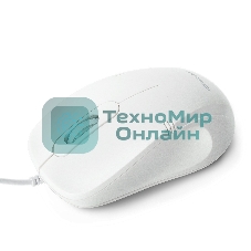 Мышь проводная Crown CMM-502 белый, 1000 dpi, USB, кнопки - 3