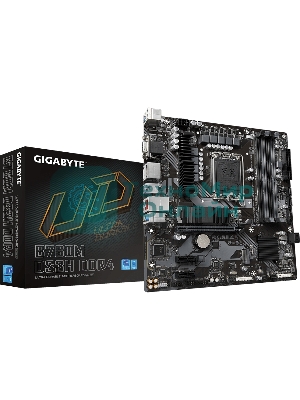 Материнская плата Gigabyte B760 DS3H DDR4, LGA 1700, Intel B760, 4xDDR4, 4xSATA, 2xM.2, 1xPCIe 4.0 x16, 4xPCIe 3.0 x1, 1xHDMI, 1xDP, 1x 1Gb LAN, 1xUSB 3.2 Gen 2, 1xUSB 3.2 Gen 2x2, 4xUSB 2.0, 3x3.5 мм, 7.1, ATX