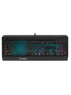 Клавиатура проводная MSI VIGOR GK20 RU черный USB Multimedia for gamer LED (подставка для запястий)