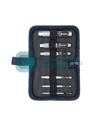 Набор пробойников для кожи Сибртех 3, 4, 6, 8, 10, 12,5 мм, 6 шт, чехол