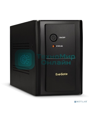 Источник бесперебойного питания ExeGate SpecialPro UNB-1500.LED.AVR.C13.RJ 1500VA/950W, LED, AVR, 6*IEC-C13, RJ45/11, черный