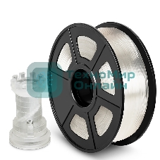Филамент NVPrint PLA Transparent для 3D печати диаметр 1.75мм длина 330 метров масса 1 кг