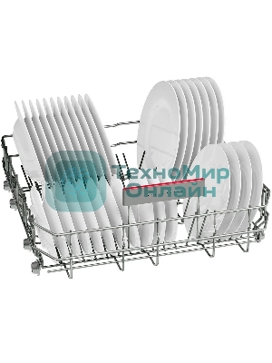 Встраиваемая посудомоечная машина Bosch SPV4HMX65Q, серебристый, 45 см, 10 компл., 45 дБ, класс A+