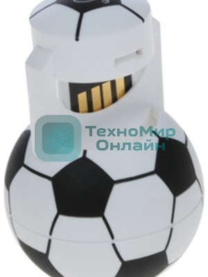 Флешка USB Smartbuy Wild FB (SB16GbFB), 16Gb, USB 2.0, R/W 15/5, белый/черный Футбольный Мяч