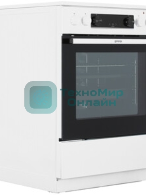 Плита электрическая Gorenje GEC6C40WD белый, конфорок 4 электрических, духовка 71 л, 60 см x 85 см x 60 см