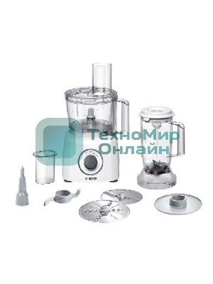 Кухонный комбайн Bosch MCM3200W, 800 Вт, 2 скорости, чаша 2300 мл.