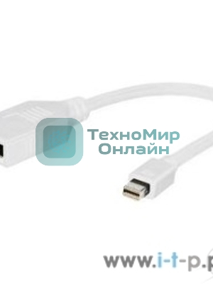 Переходник Gembird Переходник miniDisplayPort - DisplayPort, 20M/20F, 16см, белый
