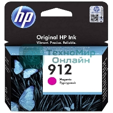 Картридж струйный HP 912 3YL78AE пурпурный (315стр.) для HP OfficeJet 801x/802x