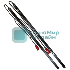 Вертикальный блок розеток, 3-фазный, 6xC19 + 36xC13, 380V, 16A, шнур 2 метра, вилка IEC309