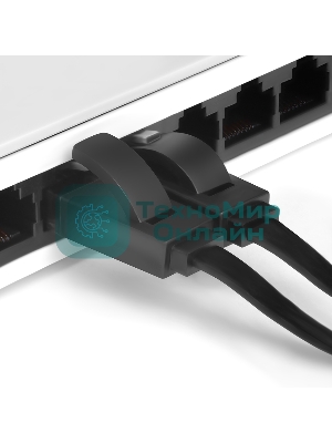 Патч-корд Greenconnect плоский прямой PROF 15.0m UTP медь, cat.6, черный, позолоченные контакты, 30 AWG, Premium ethernet high speed 10 Гбит/с, RJ45, T568B (GCR-LNC616-15.0m)