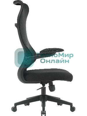 Кресло компьютерное Cactus CS-MC505-BK черный, сиденье черный, сетка/ткань, крестов. пластик