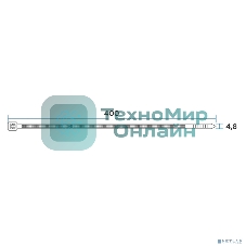 Хомут кабельный PROconnect 4.8х400 нейл. бел. (уп. 100 шт)