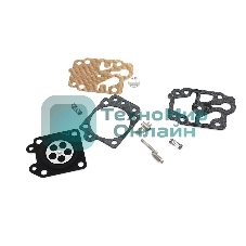 Ремкомплект карбюратора для мотокосы, триммера с металлическими частями 26/33/43/52см3 100908