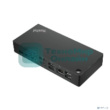 USB-концентратор Lenovo 40AY0090CN ThinkPad Universal USB-C Dock 2x DP 1.4, 1x HDMI 2.0, 3x USB 3.1, 2x USB 2.0, 1x USB-C, 1x RJ-45, 1x Combo Audio Jack 3.5мм pi