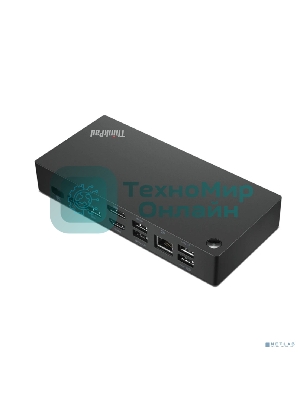 USB-концентратор Lenovo 40AY0090CN ThinkPad Universal USB-C Dock 2x DP 1.4, 1x HDMI 2.0, 3x USB 3.1, 2x USB 2.0, 1x USB-C, 1x RJ-45, 1x Combo Audio Jack 3.5мм pi