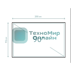 Экран Cinema S'OK SCPSFR-200x113UST-PET для ультракороткофокусных проекторов 90'' 16:9 настенный, постоянного натяжения, полотно PET Crystal ALR UST, рама черная 1 см