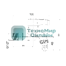 Кран водоразборный 1/2 , из высокопрочного пластика PL3KR-1/2 - БЕЛЫЙ