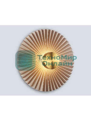 Настенный светильник Ambrella light LH72643 BR/WH латунь/бежевый 6W 3000K D300*100