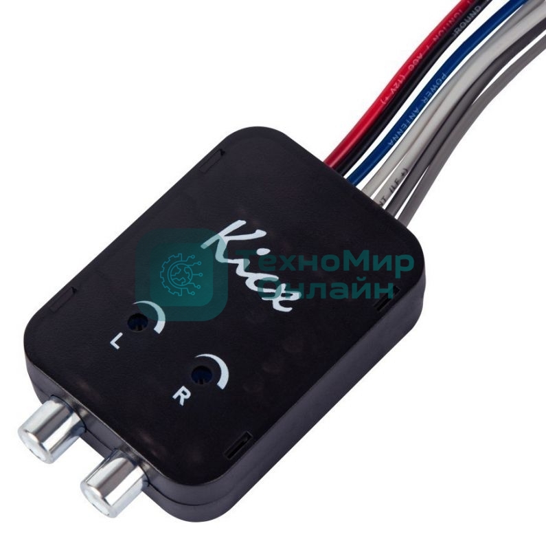 Преобразователь уровня сигнала Kicx HL02MS черный двухканальный (упак.:1шт)