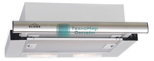 Вытяжка встраиваемая Elikor Интегра 50П-400-В2Л нержавеющая сталь, 50 см, 400 куб. м/ч, 57 дБ