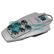 Сетевой фильтр Pilot X-Pro: 6 евророзеток Zero Start биметаллический предохранитель и микропроцессор 5 метров Pilot X-Pro 5M