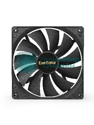 Вентилятор для корпуса ExeGate EX14025S3P черный, 140 мм, 1200 об/мин, 24 дБ, 3 pin