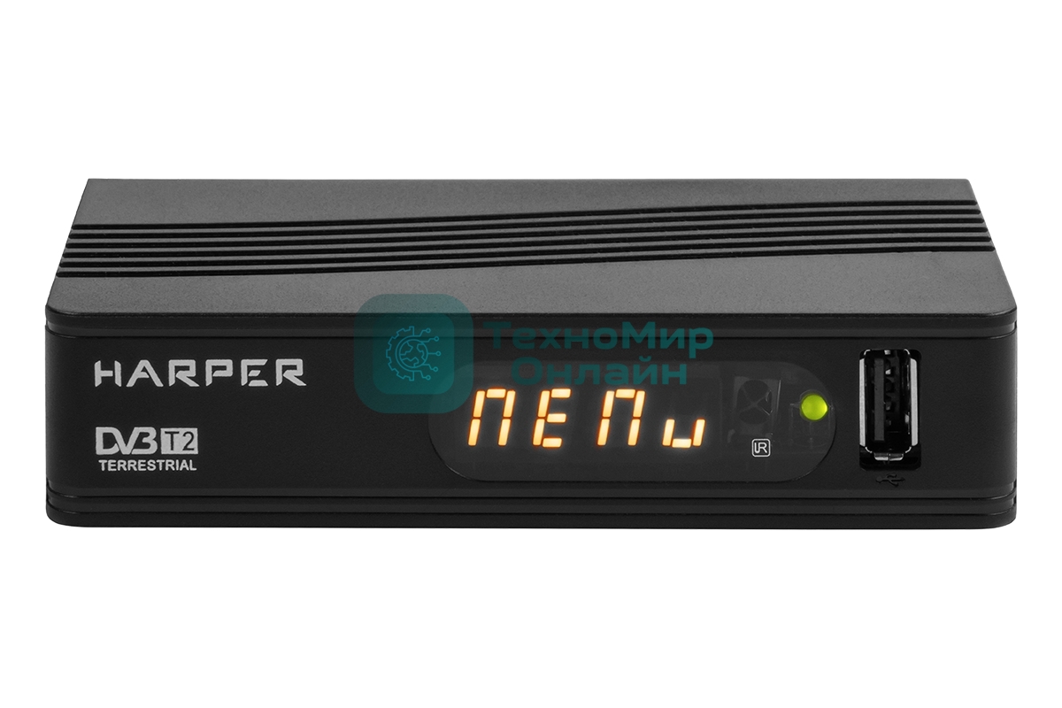 Ресивер DVB-T2 Harper HDT2-1514,черный