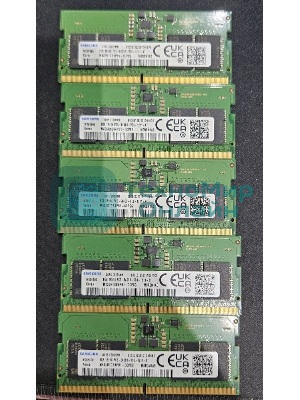 (Поврежденная упаковка) Оперативная память Samsung, DDR5, 8GB (1x8GB), 6400 MHz, CL52, без радиатора, SO-DIMM