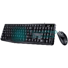 Комплект клавиатура+мышь Genius KM-170 проводной, USB, 1000 DPI, чёрный