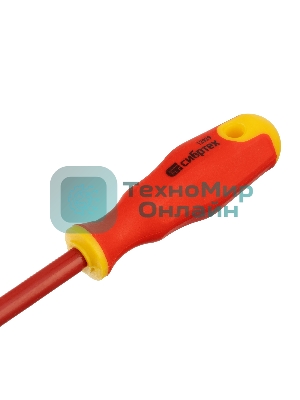 Отвертка диэлектрическая Сибртех PH2 x 100 мм, до 1000 В, двухкомпонентная рукоятка