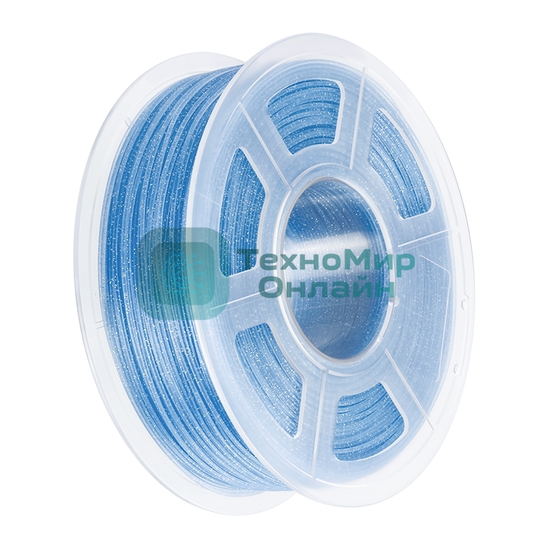 Филамент NVPrint PLA Twinkling Blue для 3D печати диаметр 1.75мм длина 330 метров масса 1 кг