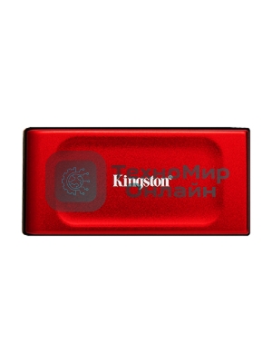 Внешний SSD Kingston XS1000, 1TB, USB 3.2 Gen 2 Type-C, R/W 1050/1000, красный