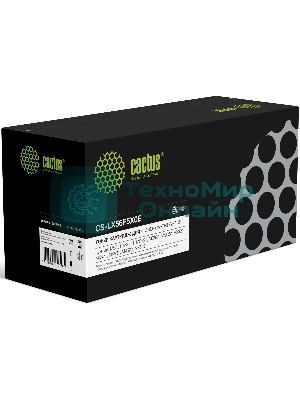 Картридж лазерный Cactus CS-LX56F5X0E 56F5X00/56F5X0E черный (20000 стр.) для Lexmark MS321/421/521/621