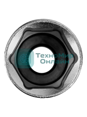 Головка торцевая удлиненная, 24 мм, 6-гранная, CrV, под квадрат 1/2