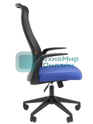 Кресло офисное Chairman 573 Россия черный/синий (7134742)