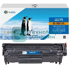 Картридж лазерный G&G GG-Q2612XL черный (6000стр.) для HP LJ 1010/1012/1015/1018/1020/1022/1022n/1022nw/3015/3020