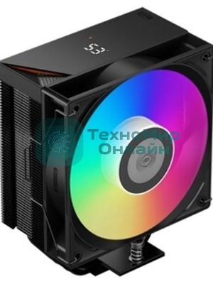 Кулер для процессора PCCooler RT500 BK (240W, 4-pin PWM, LED temp., 152мм, Al/Cu, 5x6мм, 1x120мм, 73.32CFM, 34.9dBA, 2200RPM, S: 1851/1700/1200/115X, AM5/AM4, черный)