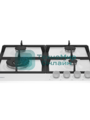 Газовая варочная панель Indesit THPM 642 WS/WH/I, независимая, белый