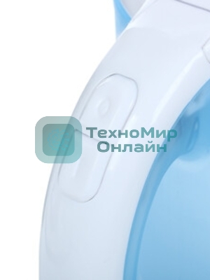 Электрочайник Centek CT-0054 синий, 0.6 л, 650 Вт, скрытый нагревательный элемент