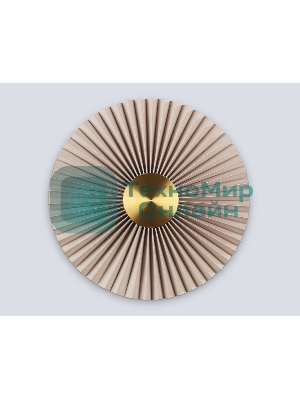 Настенный светильник Ambrella light LH72643 BR/WH латунь/бежевый 6W 3000K D300*100